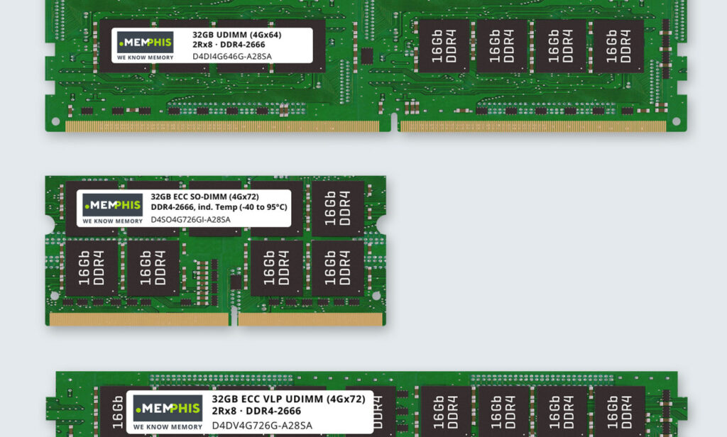 Differences between UDIMM, DIMM and RDIMM RAMs